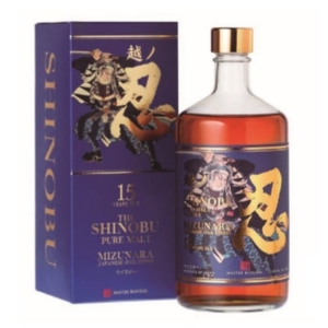 Shinobu 15 Años Mizunara OAK Finish. Whisky Japonés.